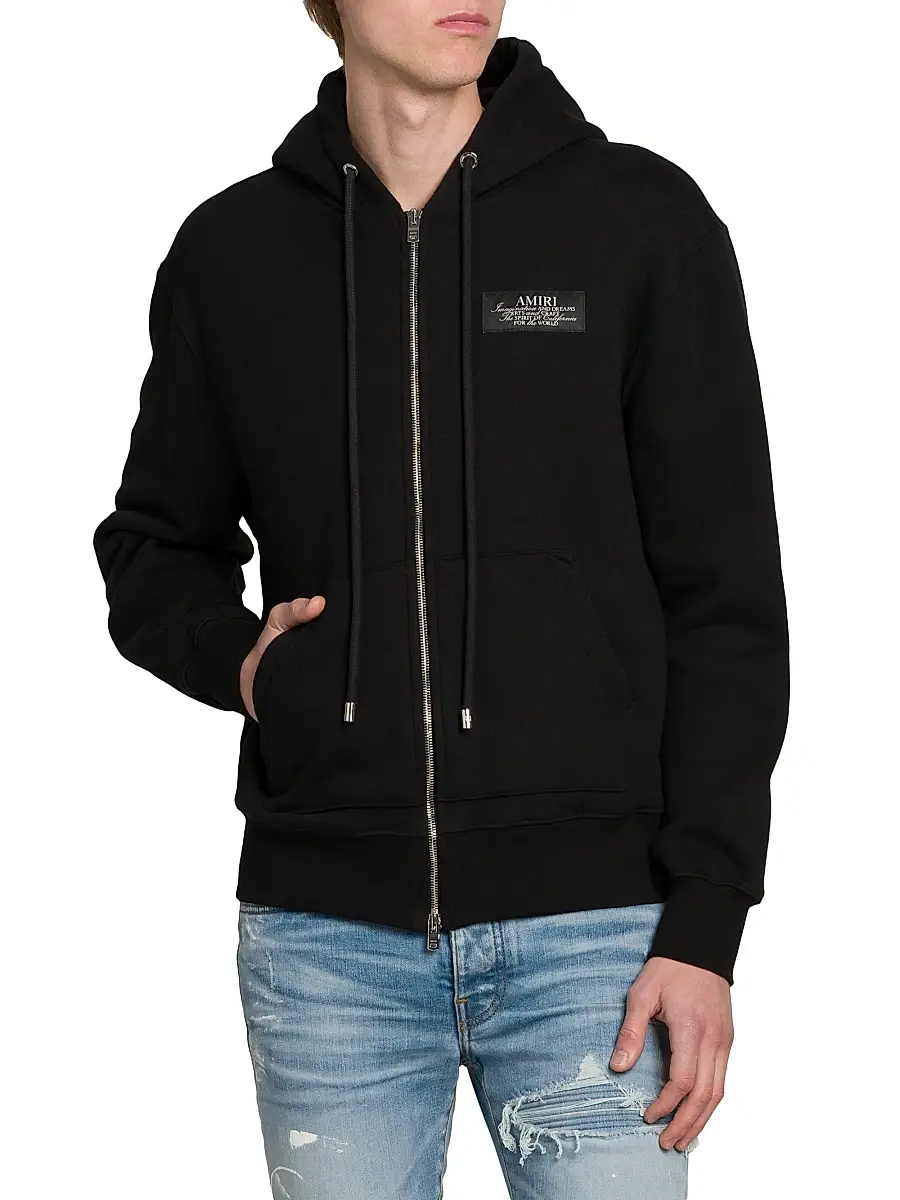 AMIRI Men's Spirit Zip Hoodie | Thumbnail 3 AMIRI Men's Spirit Zip Hoodie | Thumbnail 3