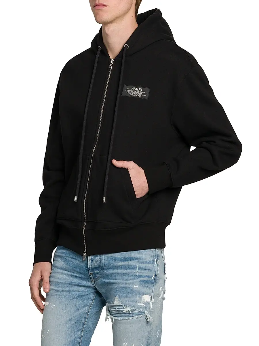 AMIRI Men's Spirit Zip Hoodie | Thumbnail 4 AMIRI Men's Spirit Zip Hoodie | Thumbnail 4