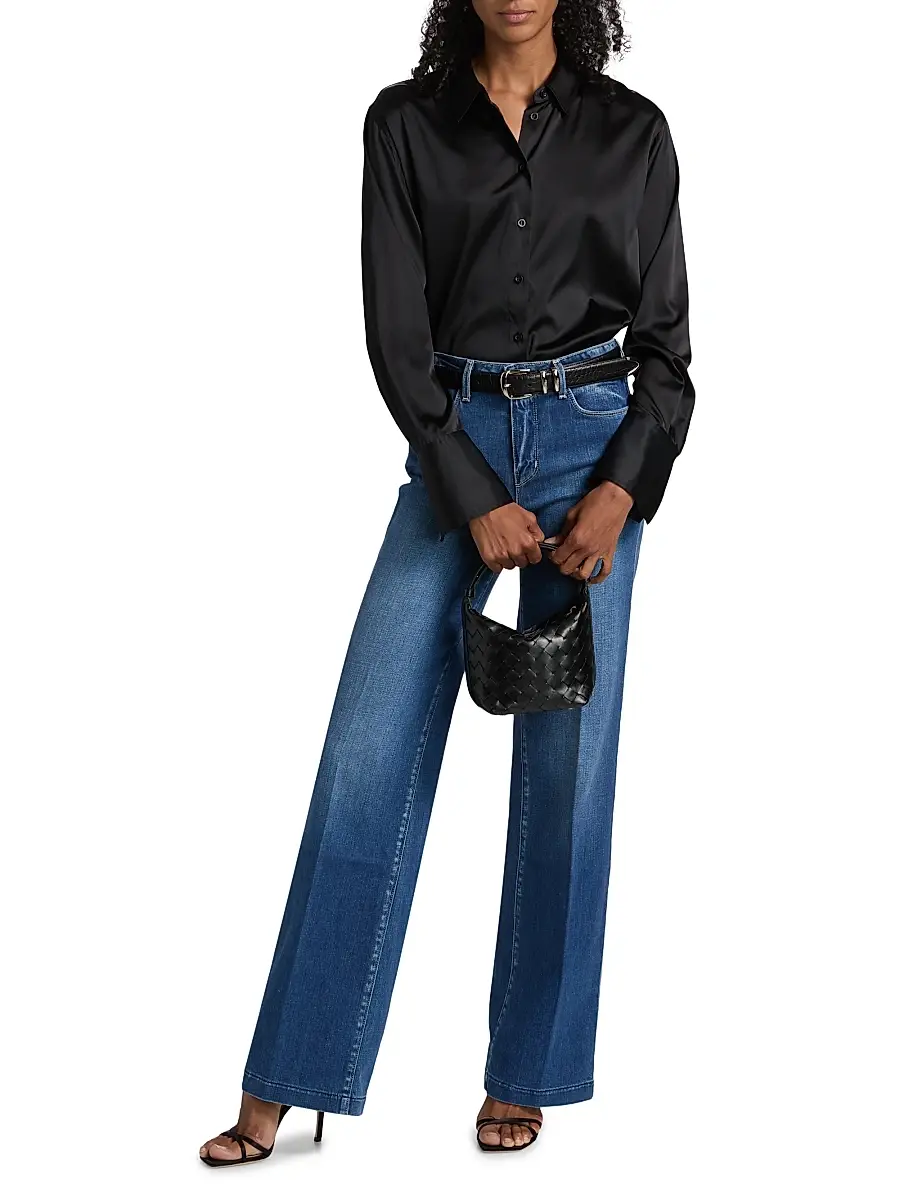 L'Agence Women's Clayton High-Rise Wide Jeans | Thumbnail 2 L'Agence Women's Clayton High-Rise Wide Jeans | Thumbnail 2