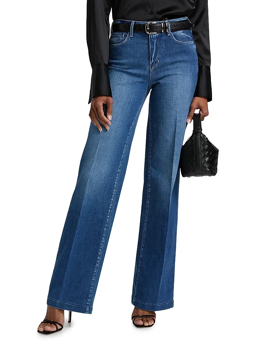 L'Agence Women's Clayton High-Rise Wide Jeans | Thumbnail 3 L'Agence Women's Clayton High-Rise Wide Jeans | Thumbnail 3