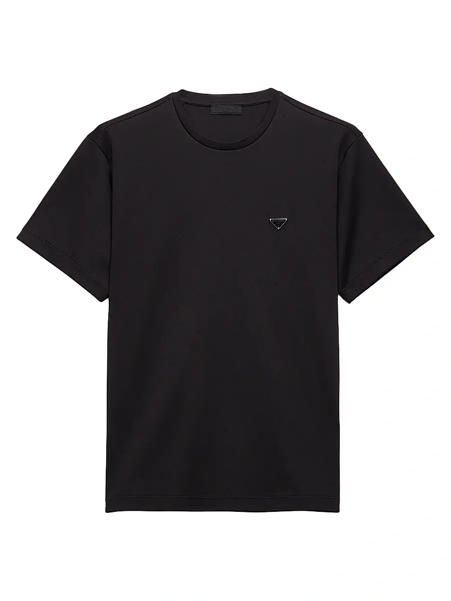Prada Men's Cotton T-Shirt - White | Thumbnail 6