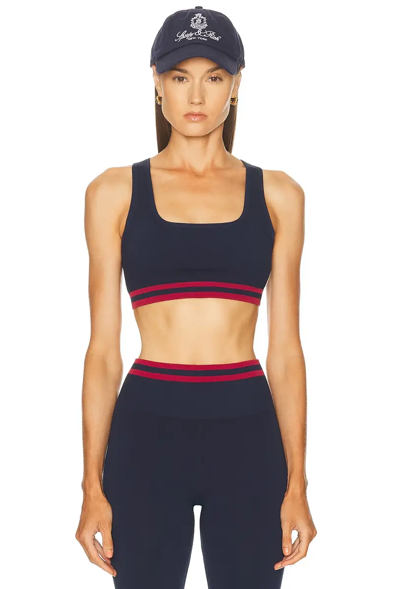 THE UPSIDE Cotton Seamless Jade Sports Bra | Image 1 THE UPSIDE Cotton Seamless Jade Sports Bra | Image 1