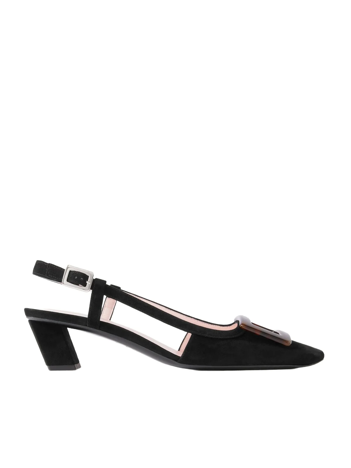 Belle Vivier 45 Suede Slingback Pumps