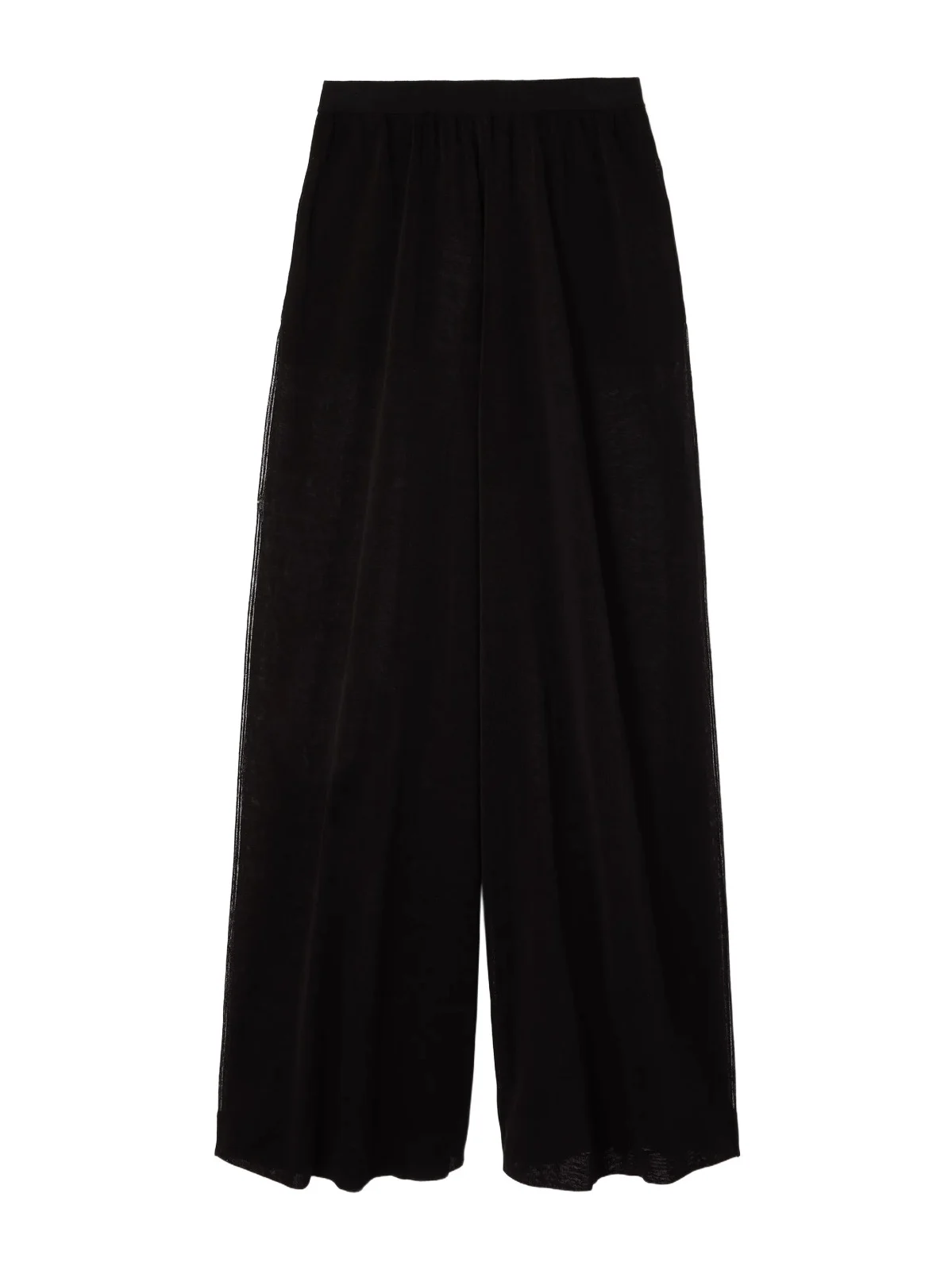 Linen And Silk-blend Wide-leg Pants