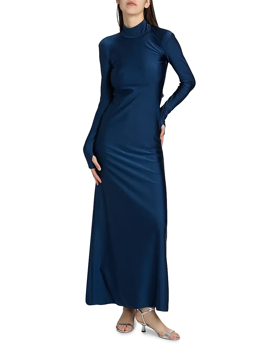 Mariandree Gaitan Women's Identity Mariel Turtleneck Maxi Dress | Thumbnail 2 Mariandree Gaitan Women's Identity Mariel Turtleneck Maxi Dress | Thumbnail 2