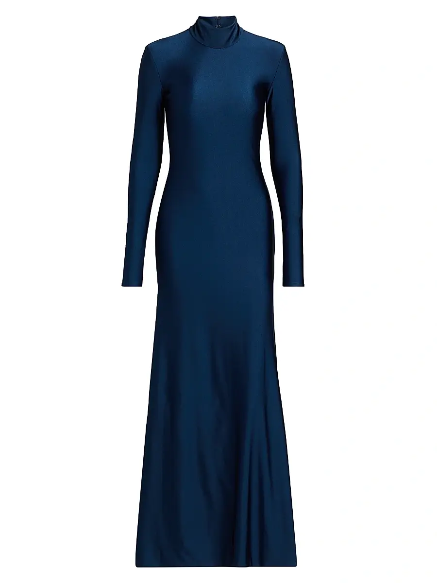Mariandree Gaitan Women's Identity Mariel Turtleneck Maxi Dress