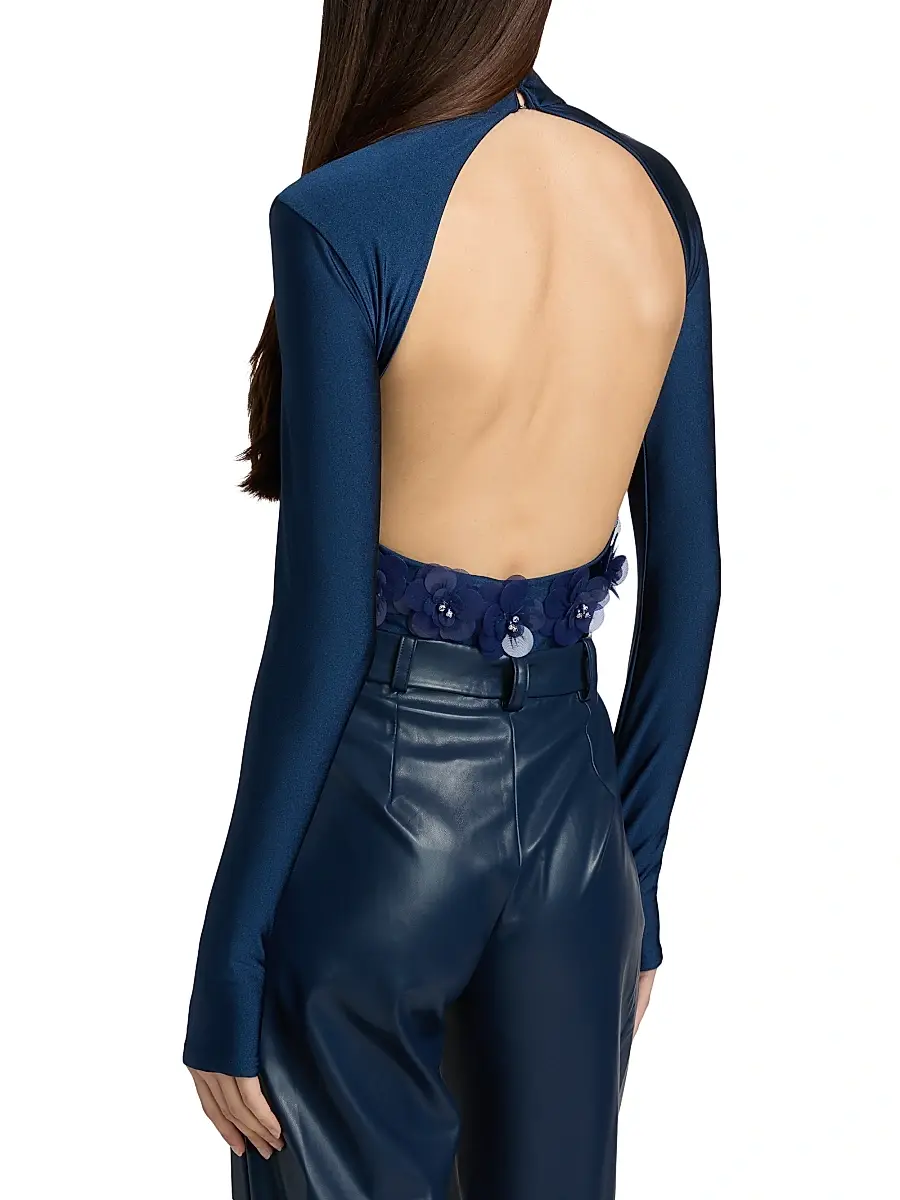 Mariandree Gaitan Women's Identity Caterina Embellished Bodysuit | Thumbnail 5 Mariandree Gaitan Women's Identity Caterina Embellished Bodysuit | Thumbnail 5