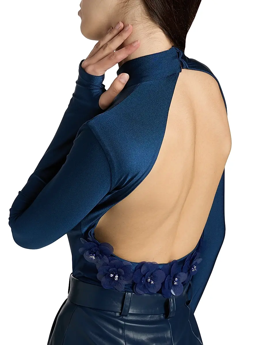 Mariandree Gaitan Women's Identity Caterina Embellished Bodysuit | Thumbnail 7 Mariandree Gaitan Women's Identity Caterina Embellished Bodysuit | Thumbnail 7