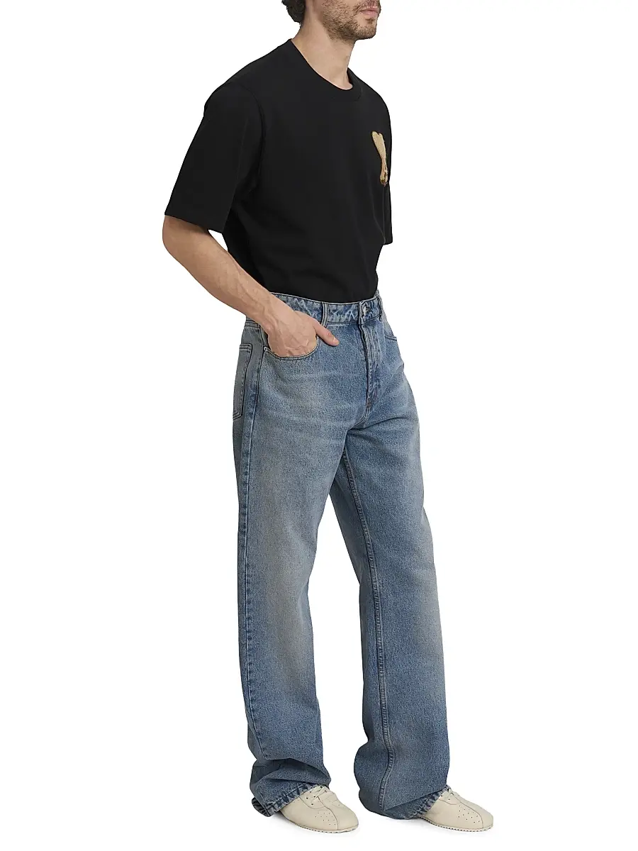 AMI PARIS Men's Oversized Five-Pocket Jeans | Thumbnail 2 AMI PARIS Men's Oversized Five-Pocket Jeans | Thumbnail 2