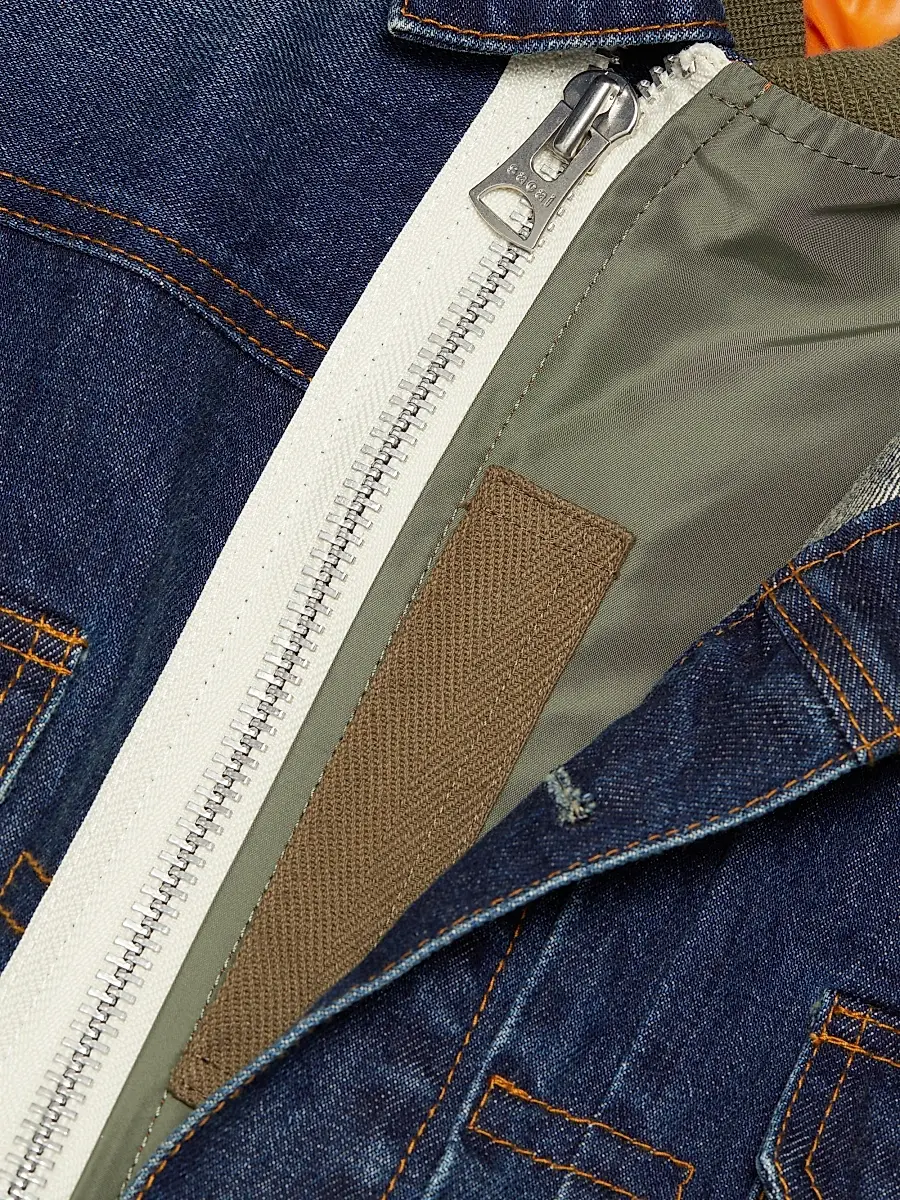 Sacai Men's Denim x Nylon Twill Jacket | Thumbnail 7 Sacai Men's Denim x Nylon Twill Jacket | Thumbnail 7