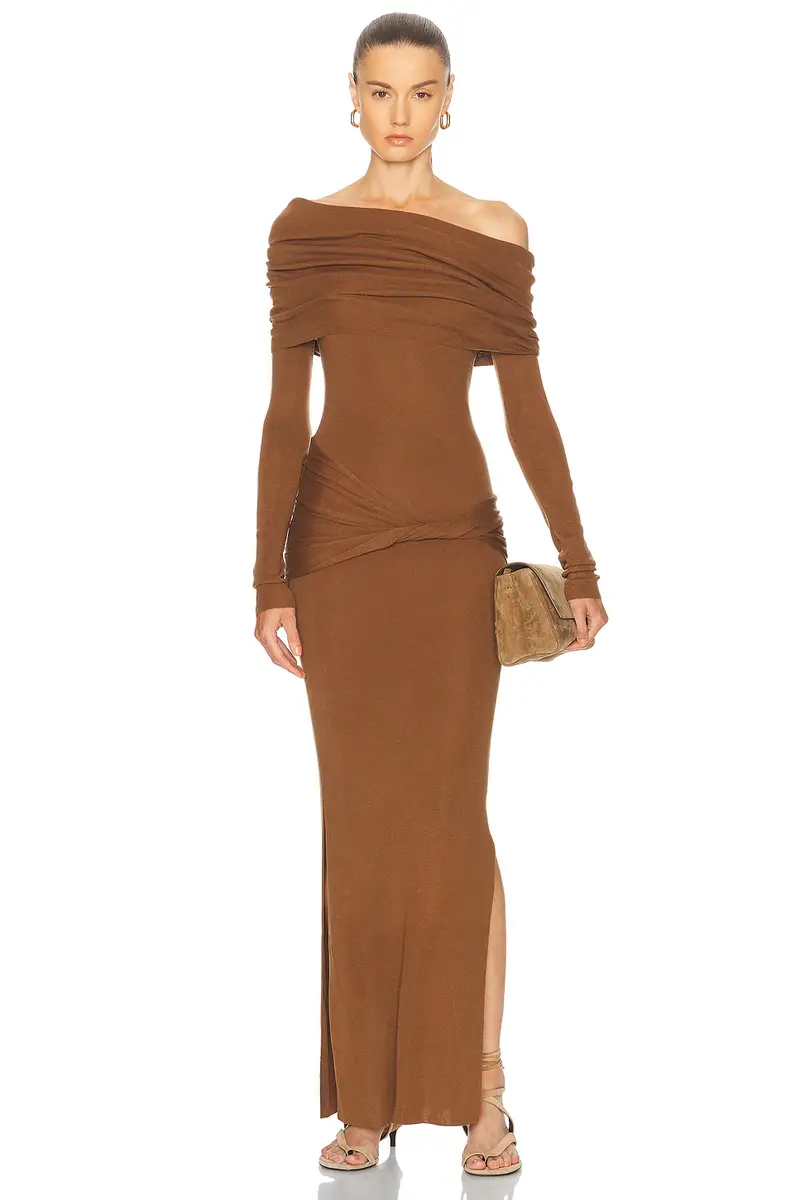 Aya Muse Off Shoulder Maxi Dress | Thumbnail 1 Aya Muse Off Shoulder Maxi Dress | Thumbnail 1