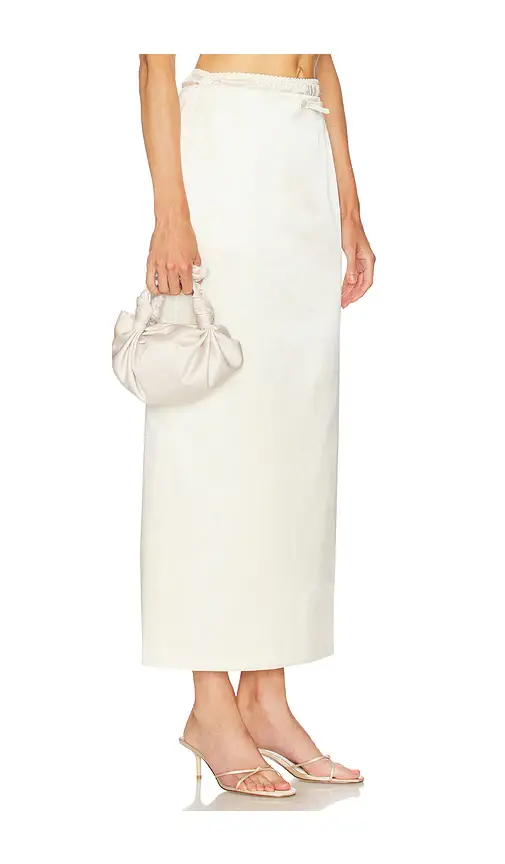 Courtney Zheng Irene Wool Silk Duchesse Midi Skirt | Thumbnail 2