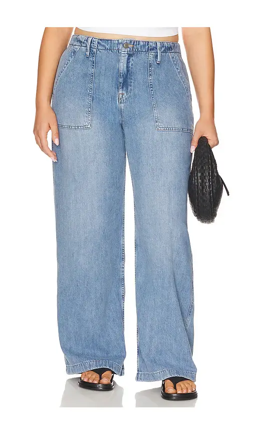 GOOD AMERICAN Lite Linen Denim Pants | Thumbnail 2 GOOD AMERICAN Lite Linen Denim Pants | Thumbnail 2
