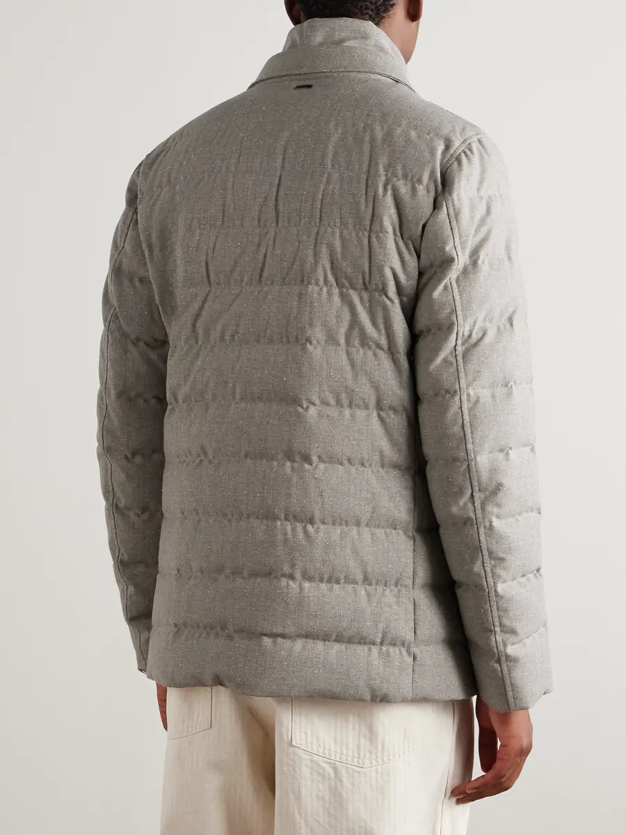 HERNO Convertible Quilted Wool-Blend Down Blazer - Men | Thumbnail 3 HERNO Convertible Quilted Wool-Blend Down Blazer - Men | Thumbnail 3