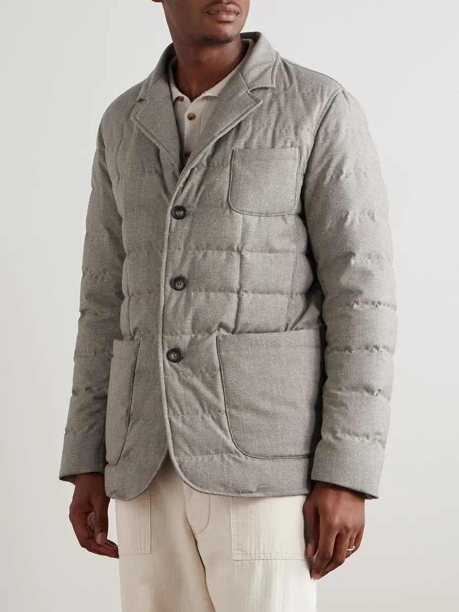 HERNO Convertible Quilted Wool-Blend Down Blazer - Men | Thumbnail 6 HERNO Convertible Quilted Wool-Blend Down Blazer - Men | Thumbnail 6