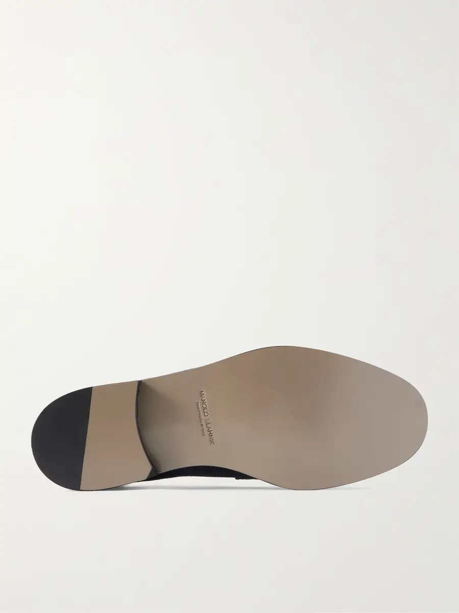Manolo Blahnik Perry Suede Penny Loafers - Men | Thumbnail 3 Manolo Blahnik Perry Suede Penny Loafers - Men | Thumbnail 3