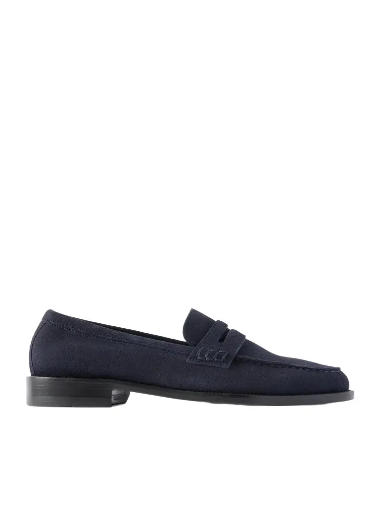 Manolo Blahnik Perry Suede Penny Loafers - Men