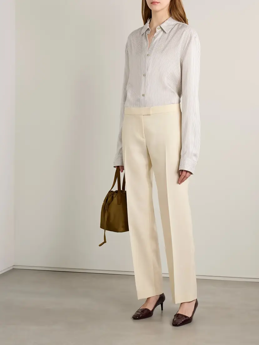 Khaite Argo Striped Silk Shirt | Thumbnail 2