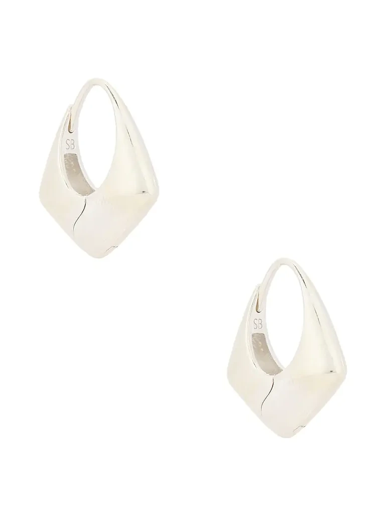 Large Pyramid Hoop Earrings Large Pyramid Hoop Earrings