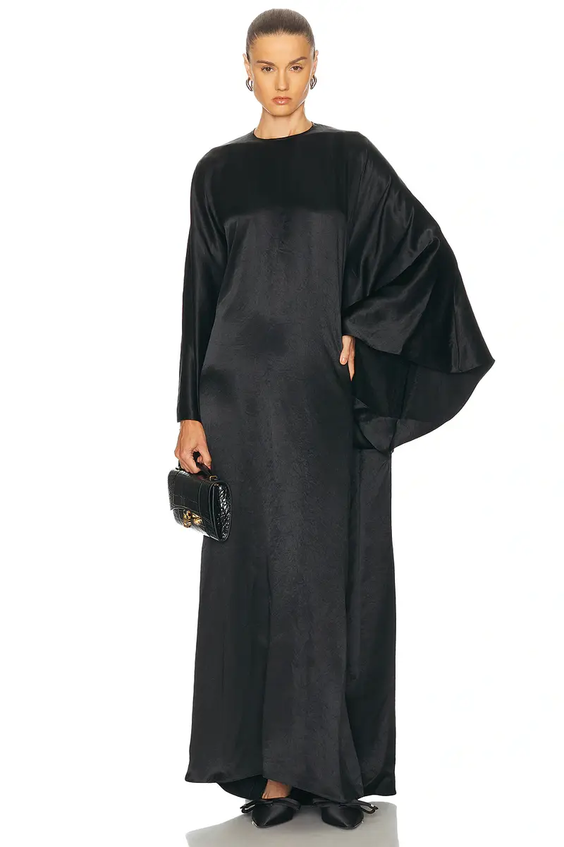 Balenciaga Maxi Satin Dress | Thumbnail 4 Balenciaga Maxi Satin Dress | Thumbnail 4