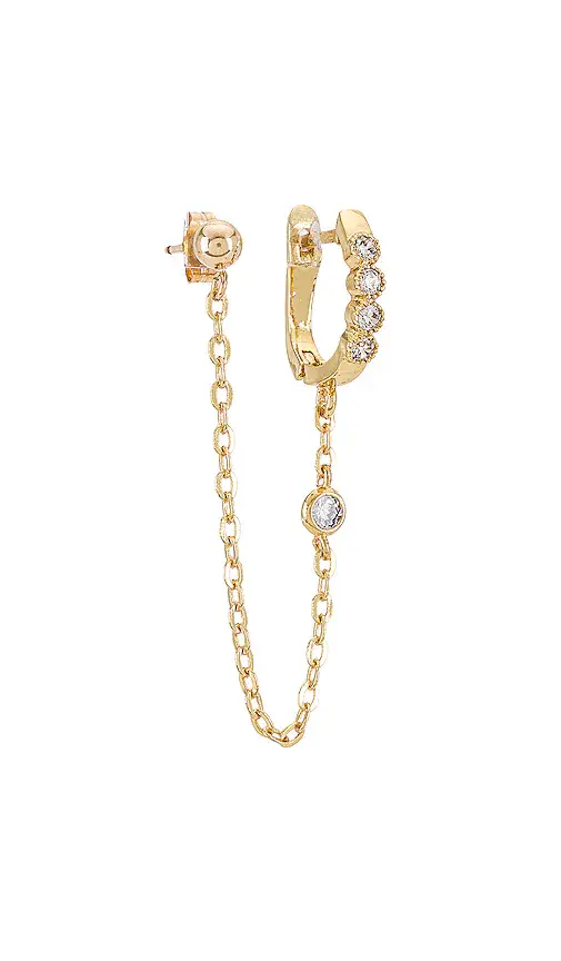 Natalie B Jewelry Lolo Huggie | Image 1 Natalie B Jewelry Lolo Huggie | Image 1