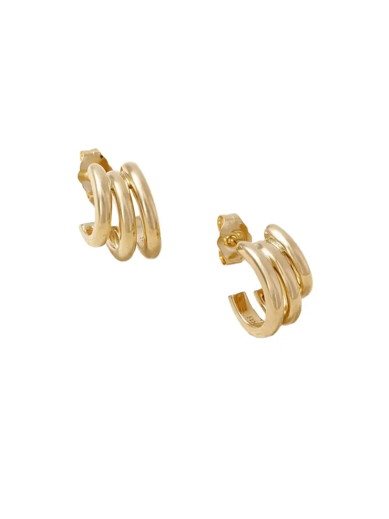 By Pariah Classic 14-karat Recycled Gold Hoop Earrings | Image 1 By Pariah Classic 14-karat Recycled Gold Hoop Earrings | Image 1