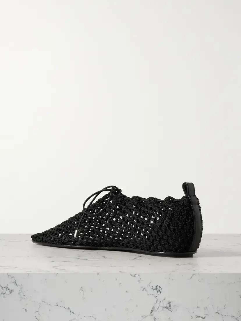 TOTEME Crochet-knit Flats | Thumbnail 3