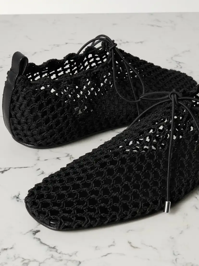 TOTEME Crochet-knit Flats | Thumbnail 4