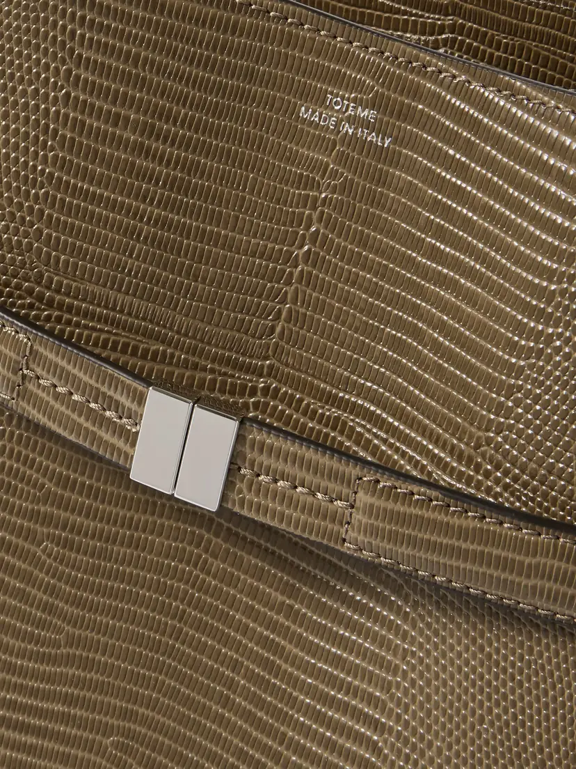 TOTEME Belted Lizard-effect Leather Tote | Thumbnail 4 TOTEME Belted Lizard-effect Leather Tote | Thumbnail 4