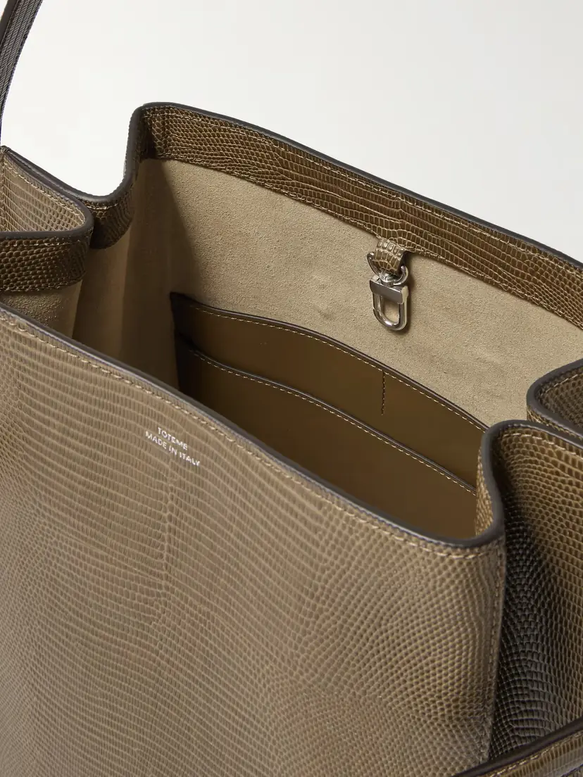 TOTEME Belted Lizard-effect Leather Tote | Thumbnail 5 TOTEME Belted Lizard-effect Leather Tote | Thumbnail 5