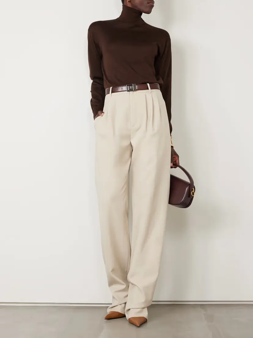 Saint Laurent Wool, Cashmere And Silk-blend Turtleneck Sweater | Thumbnail 2