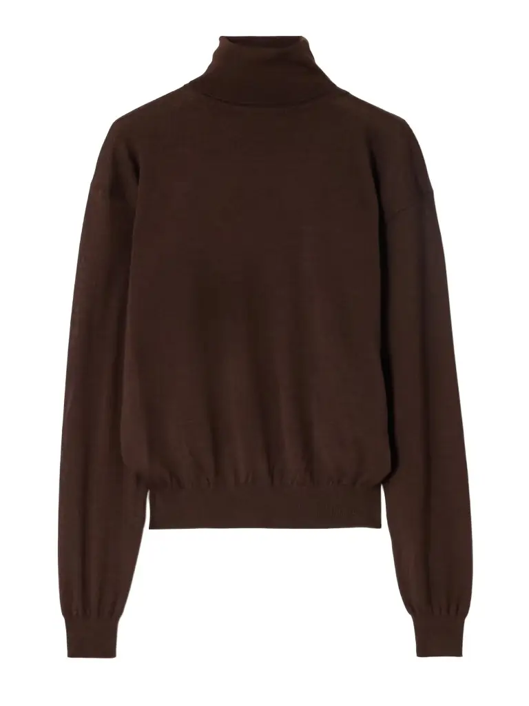 Saint Laurent Wool, Cashmere And Silk-blend Turtleneck Sweater | Image 1 Saint Laurent Wool, Cashmere And Silk-blend Turtleneck Sweater | Image 1