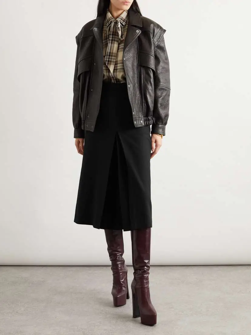 Saint Laurent Cropped Cotton-gabardine Pants | Thumbnail 2