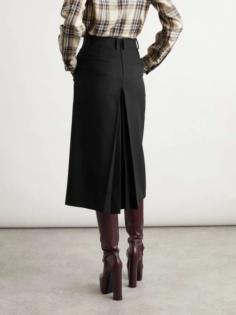 Saint Laurent Cropped Cotton-gabardine Pants | Thumbnail 4