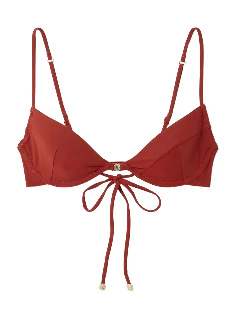 Kiki de Montparnasse Demi Embellished Underwired Bikini Top