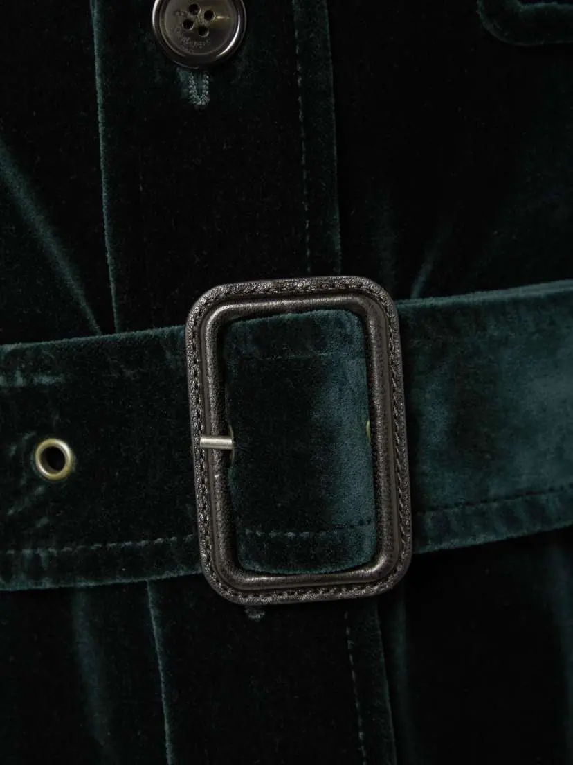 Saint Laurent Belted Velvet Jacket | Thumbnail 5