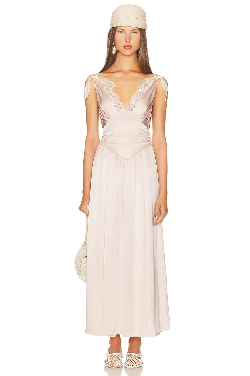 Helsa The Silk Celeste Dress | Thumbnail 3 Helsa The Silk Celeste Dress | Thumbnail 3
