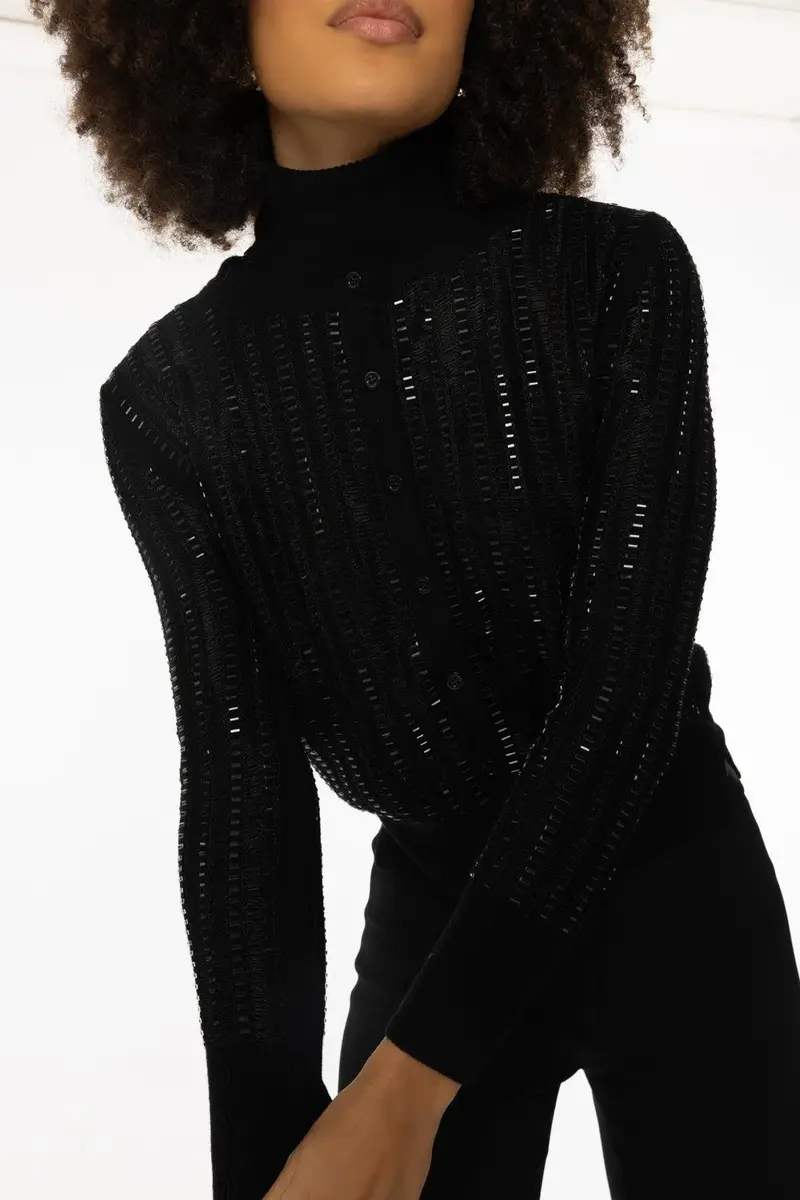 ERMANNO SCERVINO Three Quarter Sleeve Cardigan | Thumbnail 3