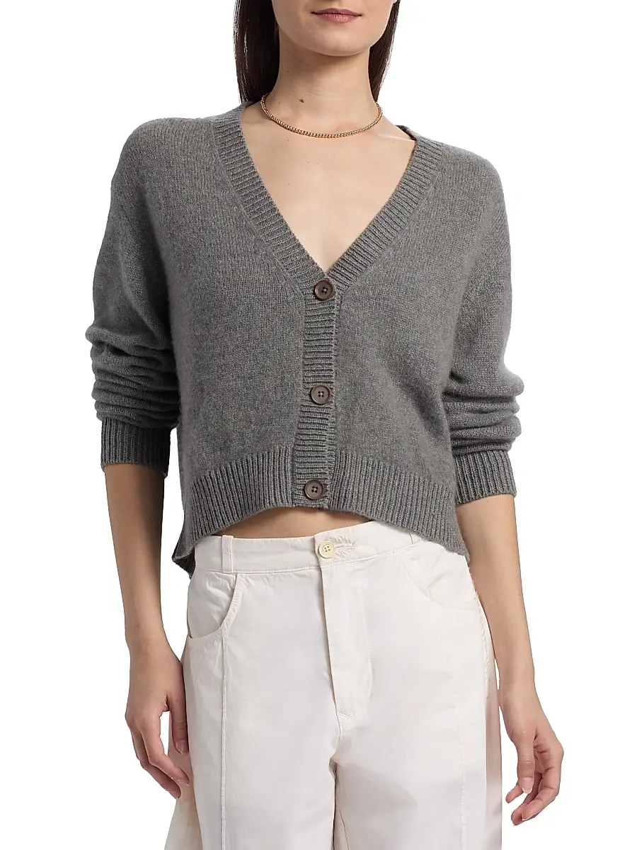 The Elder Statesman Women's Boxy Cashmere Cardigan | Thumbnail 3 The Elder Statesman Women's Boxy Cashmere Cardigan | Thumbnail 3