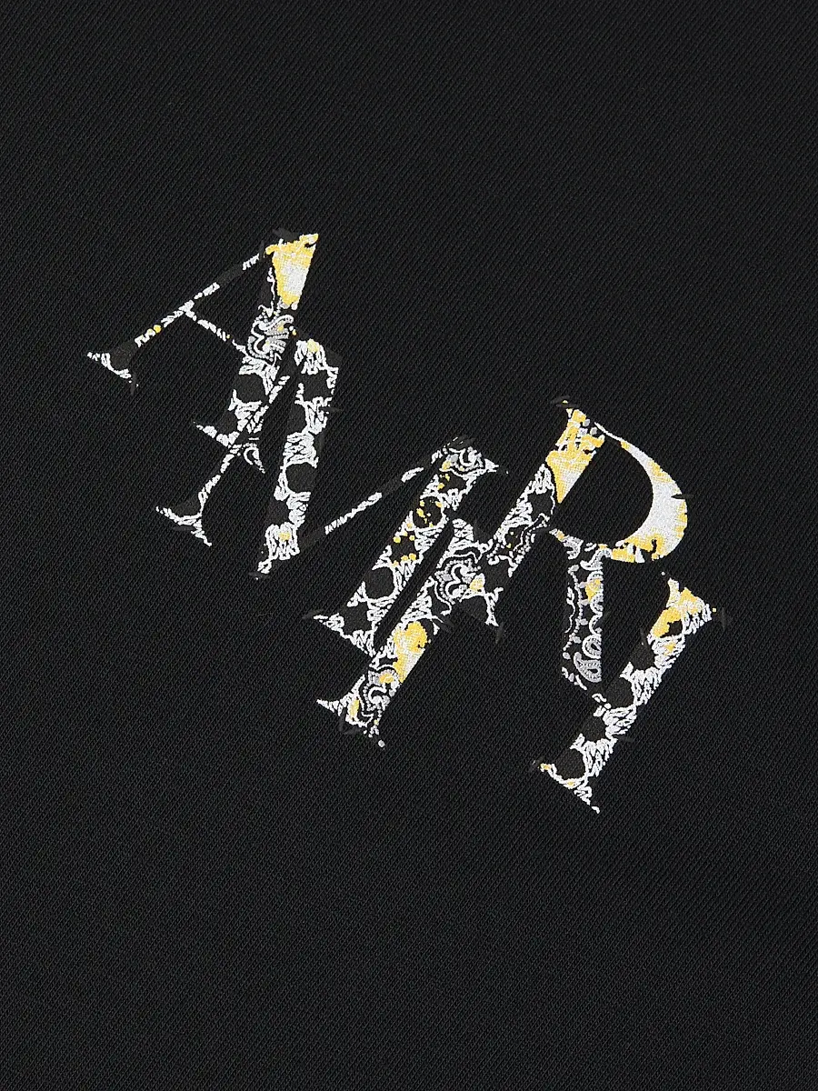 AMIRI Men's Staggered Logo Cotton T-Shirt | Thumbnail 6 AMIRI Men's Staggered Logo Cotton T-Shirt | Thumbnail 6