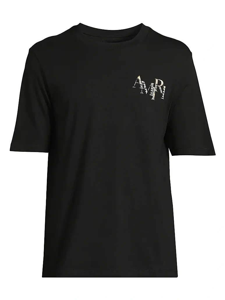 Men's Staggered Logo Cotton T-Shirt Men's Staggered Logo Cotton T-Shirt