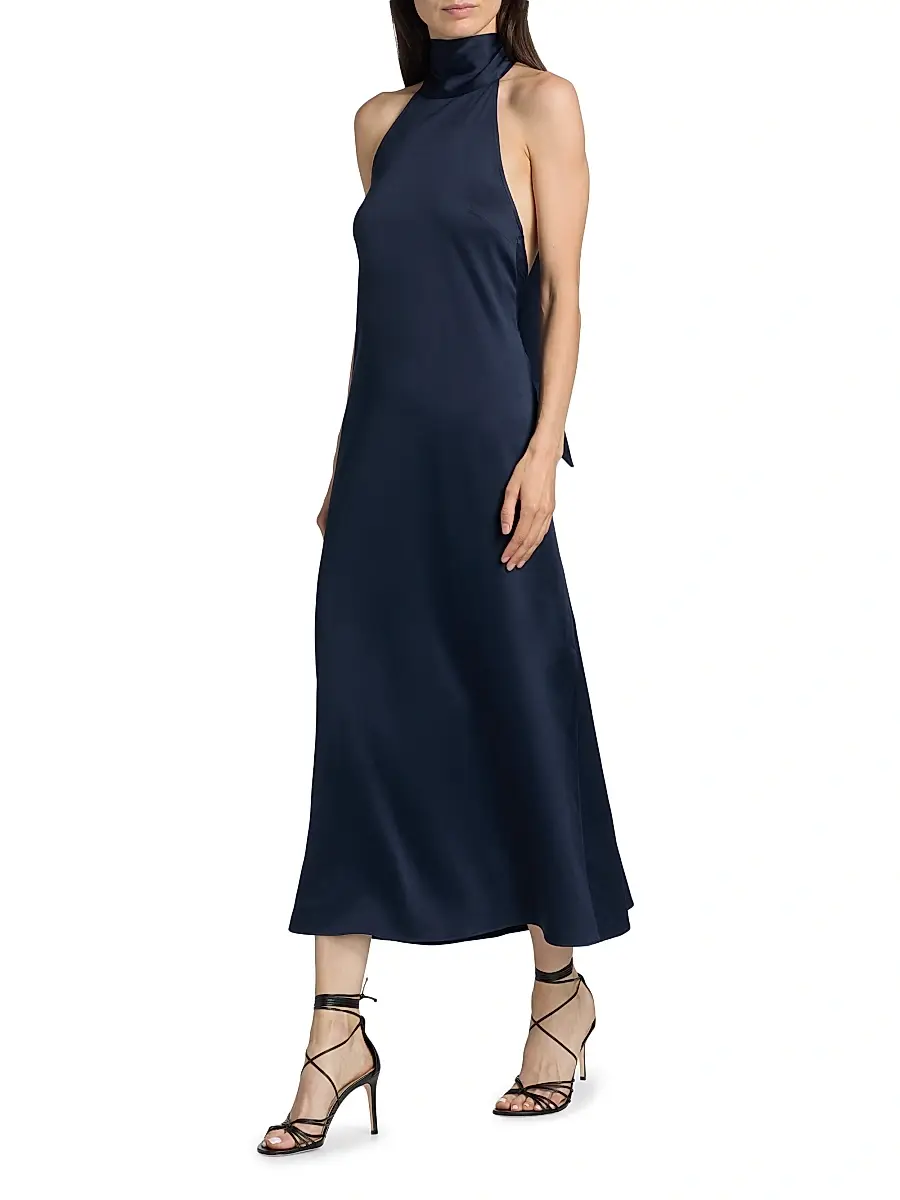 AZEEZA Women's Meera Satin Midi-Dress | Thumbnail 2 AZEEZA Women's Meera Satin Midi-Dress | Thumbnail 2