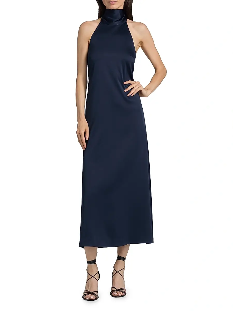 AZEEZA Women's Meera Satin Midi-Dress | Thumbnail 3 AZEEZA Women's Meera Satin Midi-Dress | Thumbnail 3