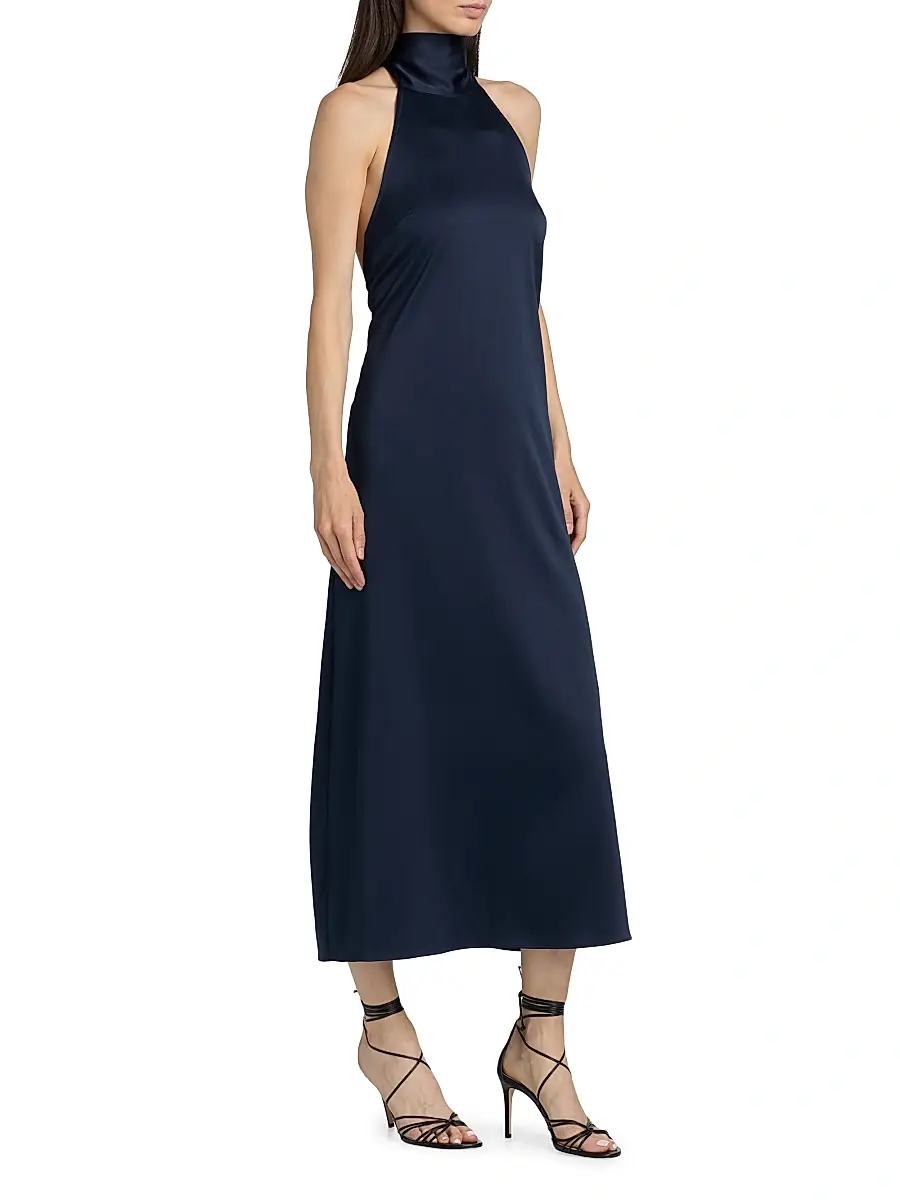 AZEEZA Women's Meera Satin Midi-Dress | Thumbnail 4 AZEEZA Women's Meera Satin Midi-Dress | Thumbnail 4