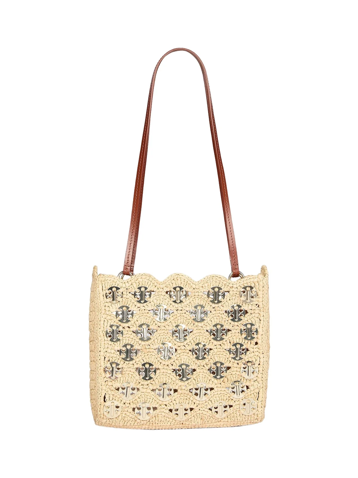 Women's Preco Embellished Raffia Shoulder Bag