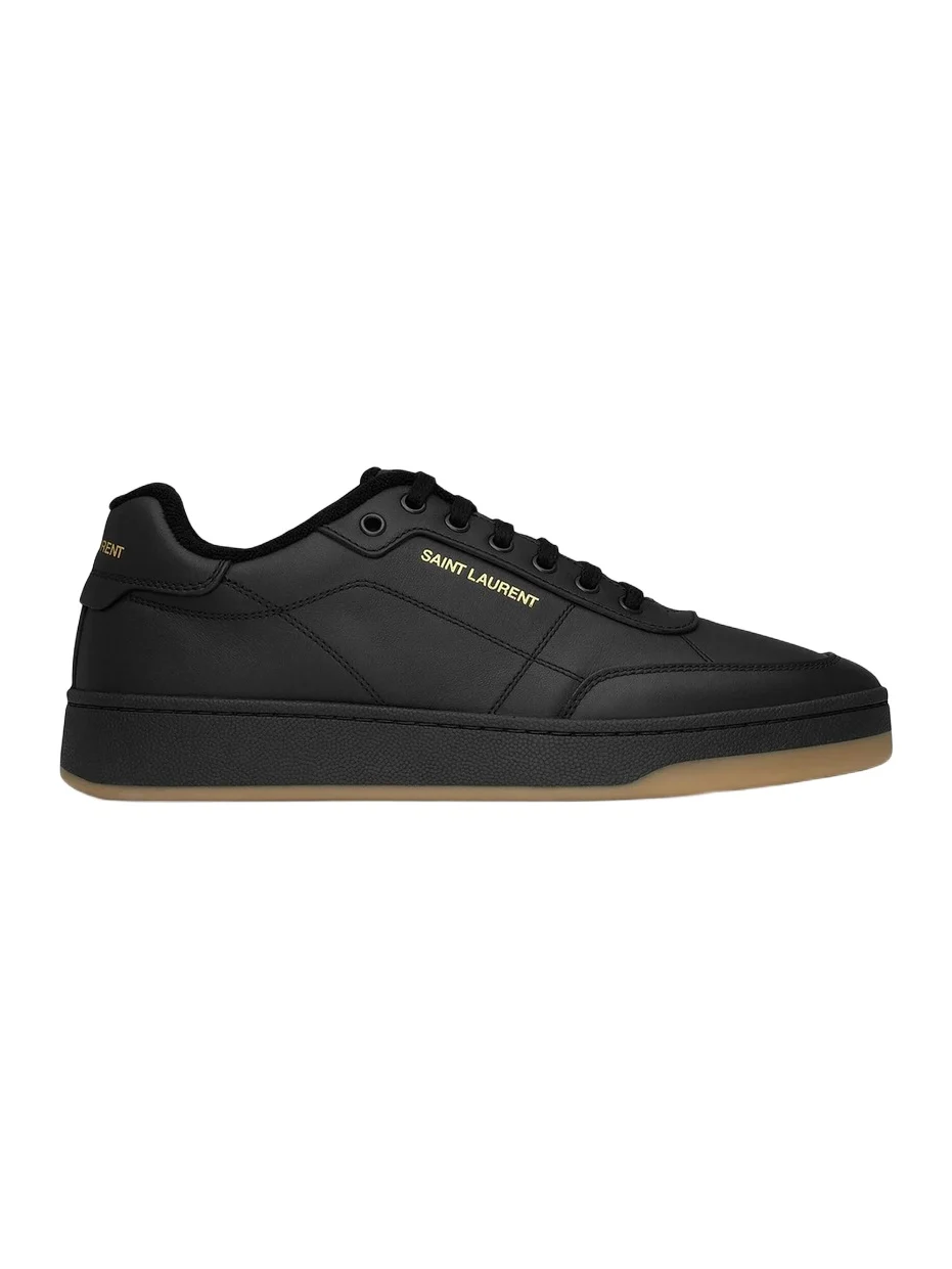 Saint Laurent Men's SL61 Sneakers in Smooth Leather - Black