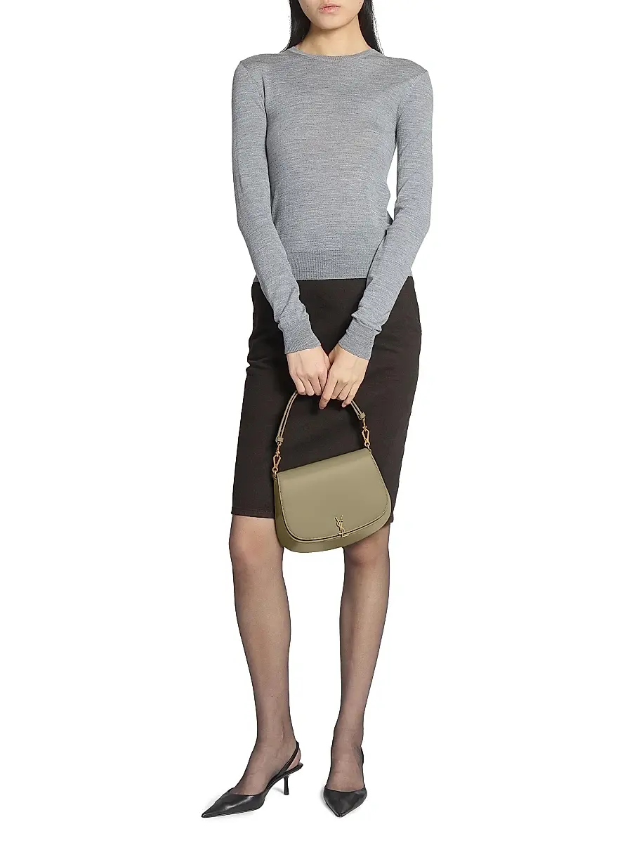 Saint Laurent Women's Voltaire Top Handle in Box - Urban Grey | Thumbnail 16 Saint Laurent Women's Voltaire Top Handle in Box - Urban Grey | Thumbnail 16