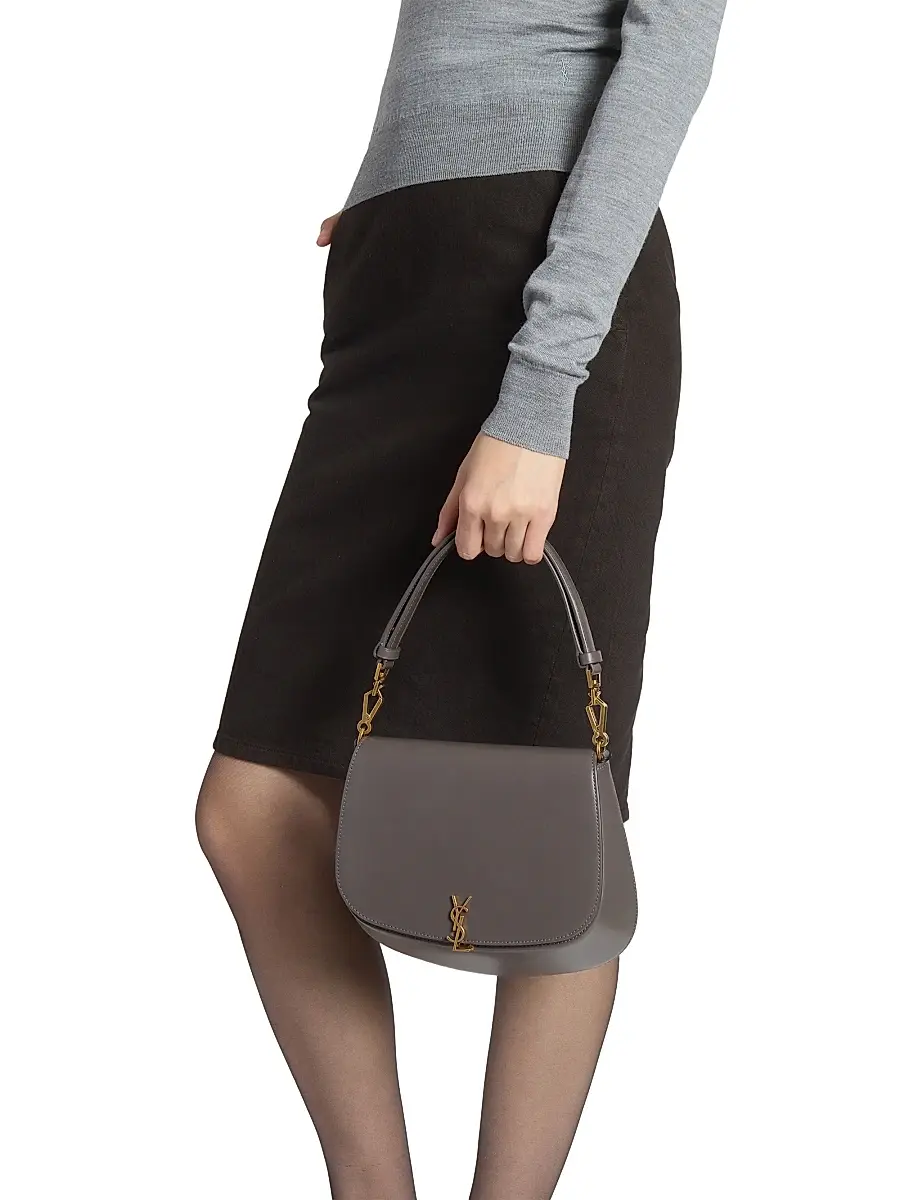 Saint Laurent Women's Voltaire Top Handle in Box - Urban Grey | Thumbnail 3 Saint Laurent Women's Voltaire Top Handle in Box - Urban Grey | Thumbnail 3