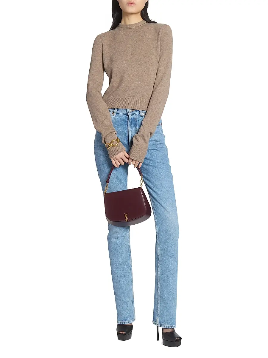 Saint Laurent Women's Voltaire Top Handle in Box - Urban Grey | Thumbnail 9 Saint Laurent Women's Voltaire Top Handle in Box - Urban Grey | Thumbnail 9