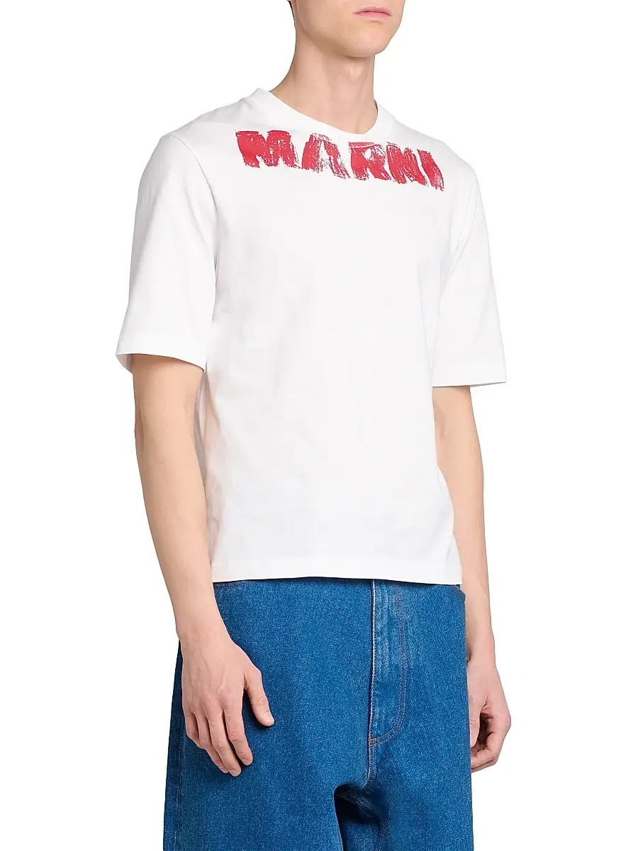Marni Men's Logo Graphic Crewneck T-Shirt | Thumbnail 4